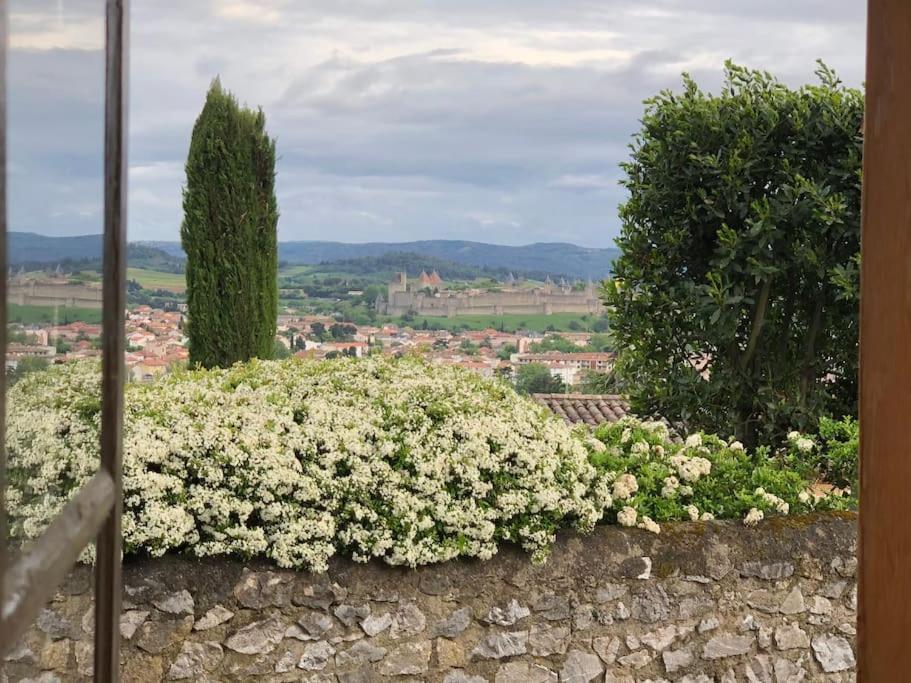 Maison De Charme Avec Vue Sur La Cite Medievale. Carcasona Exterior foto