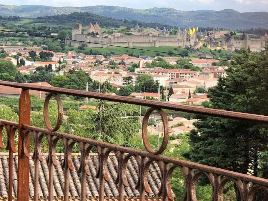 Maison De Charme Avec Vue Sur La Cite Medievale. Carcasona Exterior foto